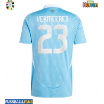 Belgien Arthur Vermeeren #23 Auswärtstrikot EM 2024 Kurzarm